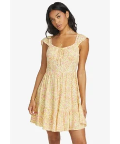 Vestido Mini Billabong Sweet Bouquet Para Mujer