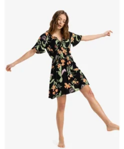 Vestido Mini Roxy Tropical Tides Para Mujer