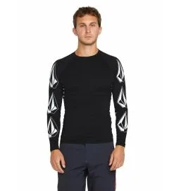 Licra de manga larga Volcom Surf Vitals J Robinson LS Rashguard UV 50+ Negra