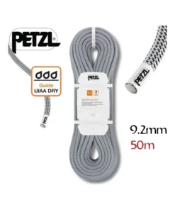 Volta 9,2mm 50m (Gris) – Cuerda triple homologacion para escalada alto nivel y alpinismo – Petzl