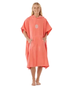 Rip Curl Icon Hooded watermelon poncho de mujer