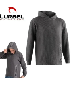 Wave hoodie (Gris Hielo/Negro) – sudadera con tallaje unisex – Lurbel