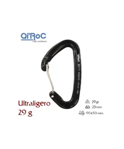 wifi negro – mosquetón ultraligero gatillo alambre – qi’roc