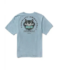 Vissla Super Wolf Premium Pocket chambray camiseta
