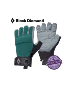 womens crag half-finger (ranging sea) – guantes ferrata mujer – black diamond