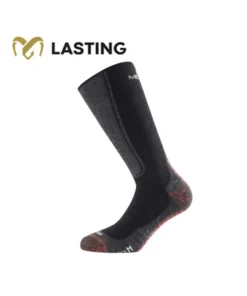 WSM (Negro) – Calcetines de trekking Lana Merina – Lasting