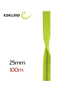 X-Tube 25mm de 100m (oasis) – Cinta tubular plana de poliamida – Edelrid
