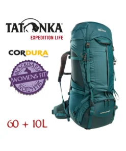 Yukon 60+10 Women (Teal green / Jasper) – Mochila de trekking de mujer – Tatonka