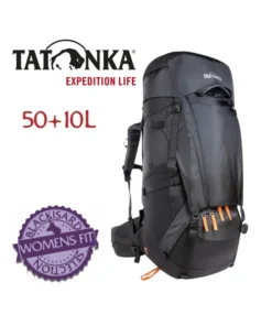 Yukon LT 50+10 Women Recco (Black) – Mochila de trekking robusta para mujer – Tatonka