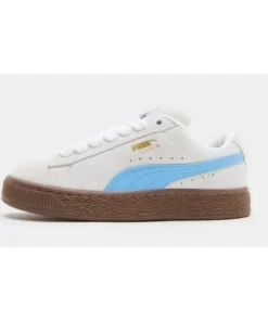 Zapas Puma Suede XL Jr White Team Light Blue Para Niños