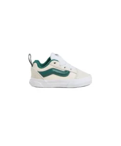 Zapatilla Baby Vans Knu Skool Beige Verde
