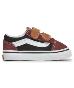 Zapatilla Baby Vans Old Skool Granate Negro