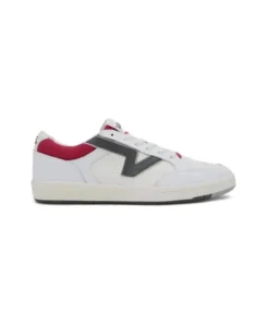 Zapatilla Hombre Vans Lowland Blanca Rojo