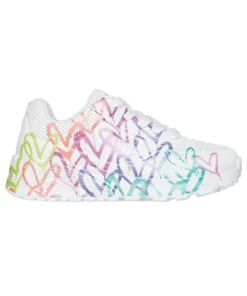 Zapatilla Junior Skechers Uno Lite Blanco/Multicol