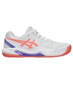 Zapatilla Mujer Asics Gel-Dedicate 8 Padel Blanca Coral