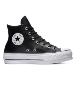 Zapatilla Mujer Converse All Star Lift Clean Piel Negro