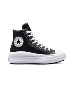 Zapatilla Mujer Converse Move Hi Piel Negra