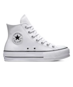 Zapatilla Mujer Converse Plataforma Blanco Piel