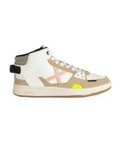 Zapatilla Mujer Munich Dome 06 Blanco Beige Rosa