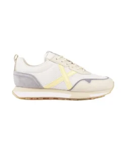 Zapatilla Mujer Munich Next 20 Blanca Amarila Gris