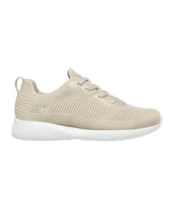 Zapatilla Mujer Skechers Bobs Squad Beige