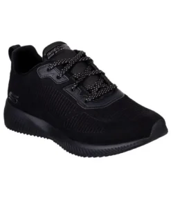 Zapatilla Mujer Skechers Bobs Squads Negro