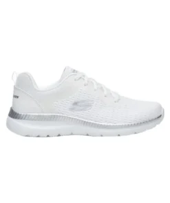 Zapatilla Mujer Skechers Bountiful Blanco/Plata