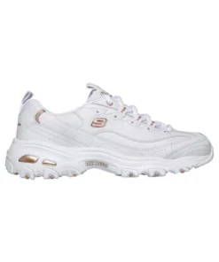 Zapatilla Mujer Skechers D’Lites Blanco/Dorado
