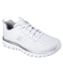 Zapatilla Mujer Skechers Graceful Blanco/Plata