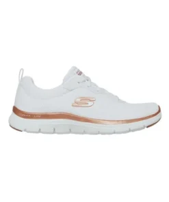 Zapatilla Mujer Skechers Graceful Blanco/Dorado