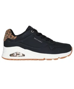 Zapatilla Mujer Skechers One Negra print