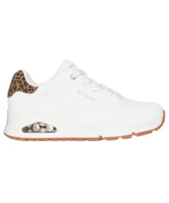 Zapatilla Mujer Skechers Uno Blanca Print