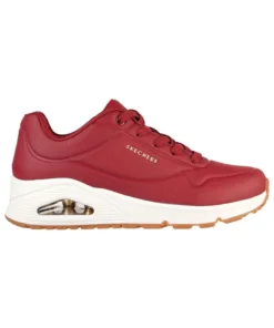 Zapatilla Mujer Skechers Uno-Stand On Air Granate Blanca