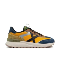 Zapatilla Munich Hombre Dynamix 07 Azul Mostaza
