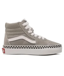 Zapatilla Niñ@ Vans Sk8-Hi Gris Cuadros