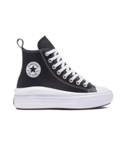 Zapatilla Niña Converse Move Hi Piel Negra