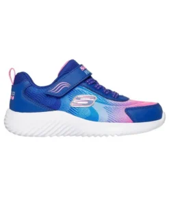 Zapatilla Niña Skechers Bounder Azul Rosa