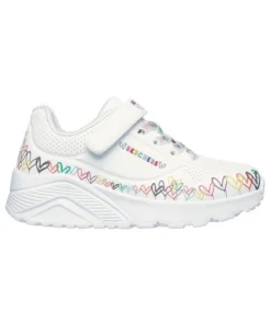 Zapatilla Niña Skechers Uno Blanco Corazones