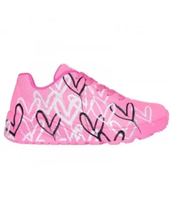 Zapatilla Niña Skechers UNo Lite Corazones Rosa
