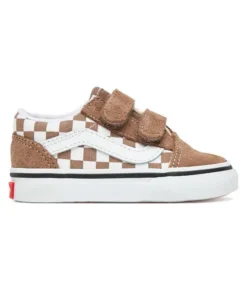 Zapatilla Niño/a Vans Old Skool V Cuadros Marrón