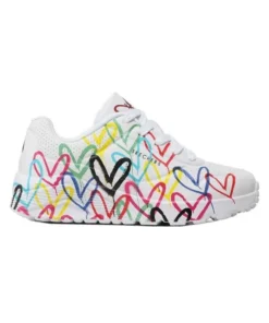 Zapatilla Skechers Uno lite corazones