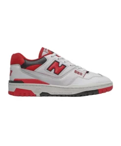 Zapatilla Unisex New Balance 550 Blanca Rojo