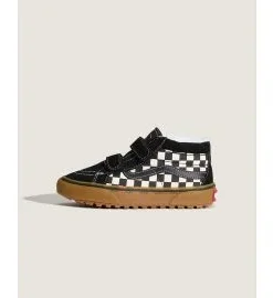 Zapatillas Vans UY MTE SK8-Mid Reissue V Checkerboard Negro-Blanco (4-8 años)